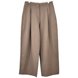 Studio Nicholson Ansell Deep Pleat Volume Pant - Gray Brown Wide Leg Trousers